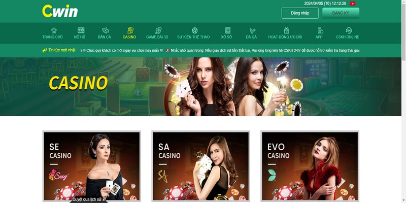 Casino cung cấp hàng trăm tựa game có sự tham gia của dealer nóng bỏng